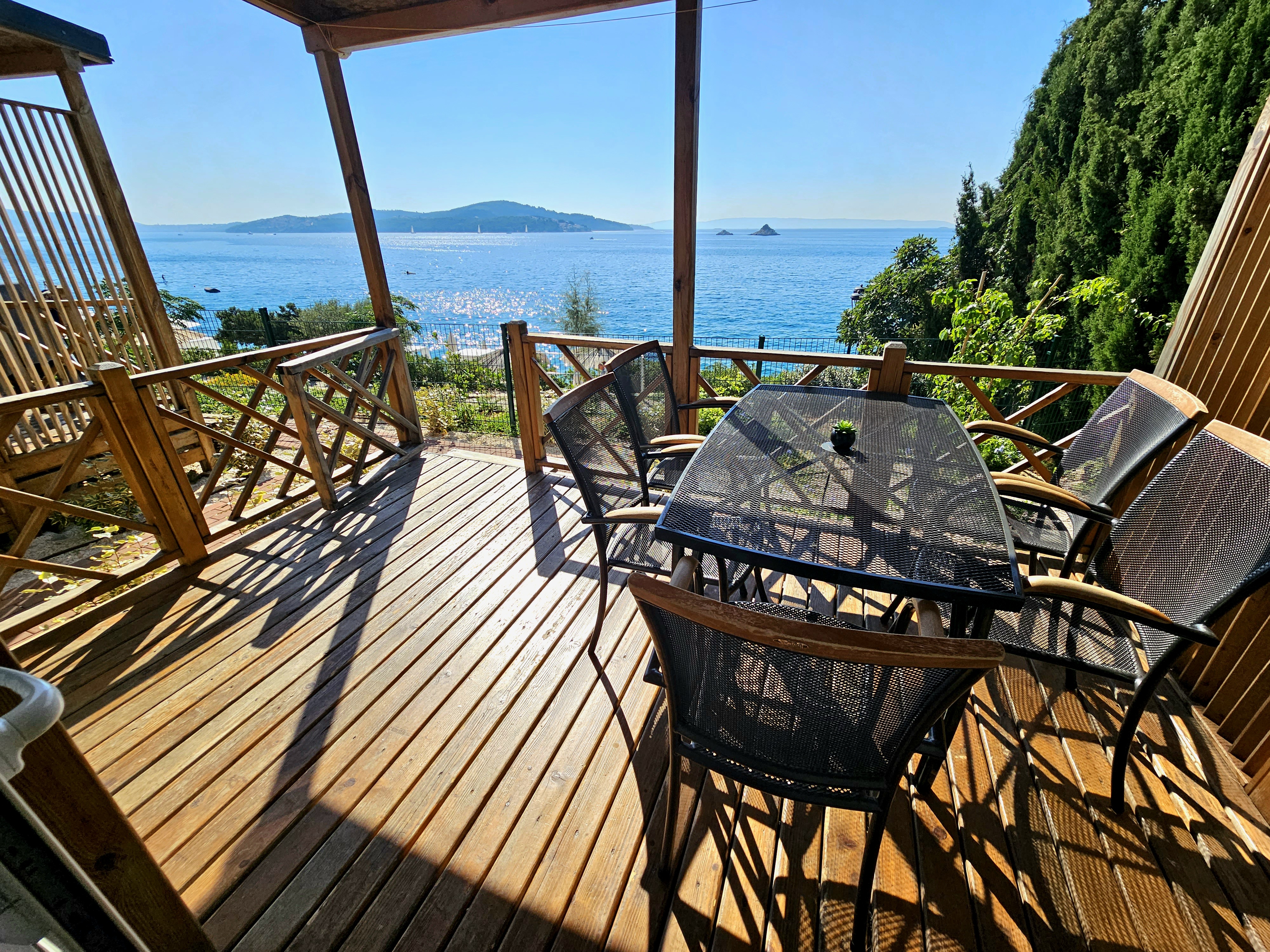 Casa mobile Superior con terrazza e vista mare