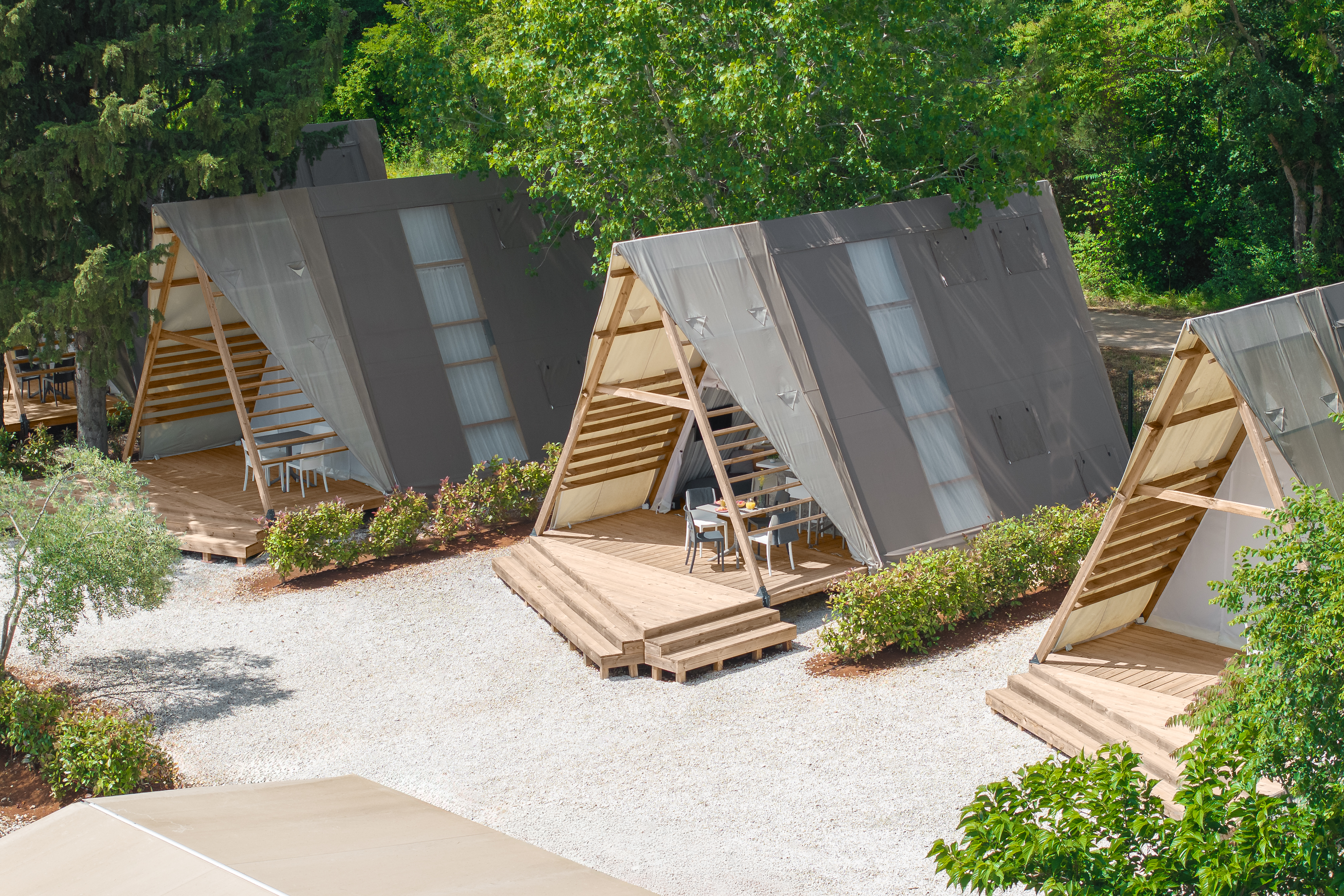 Premium Drei Raum Lodge Zelt (2+2)