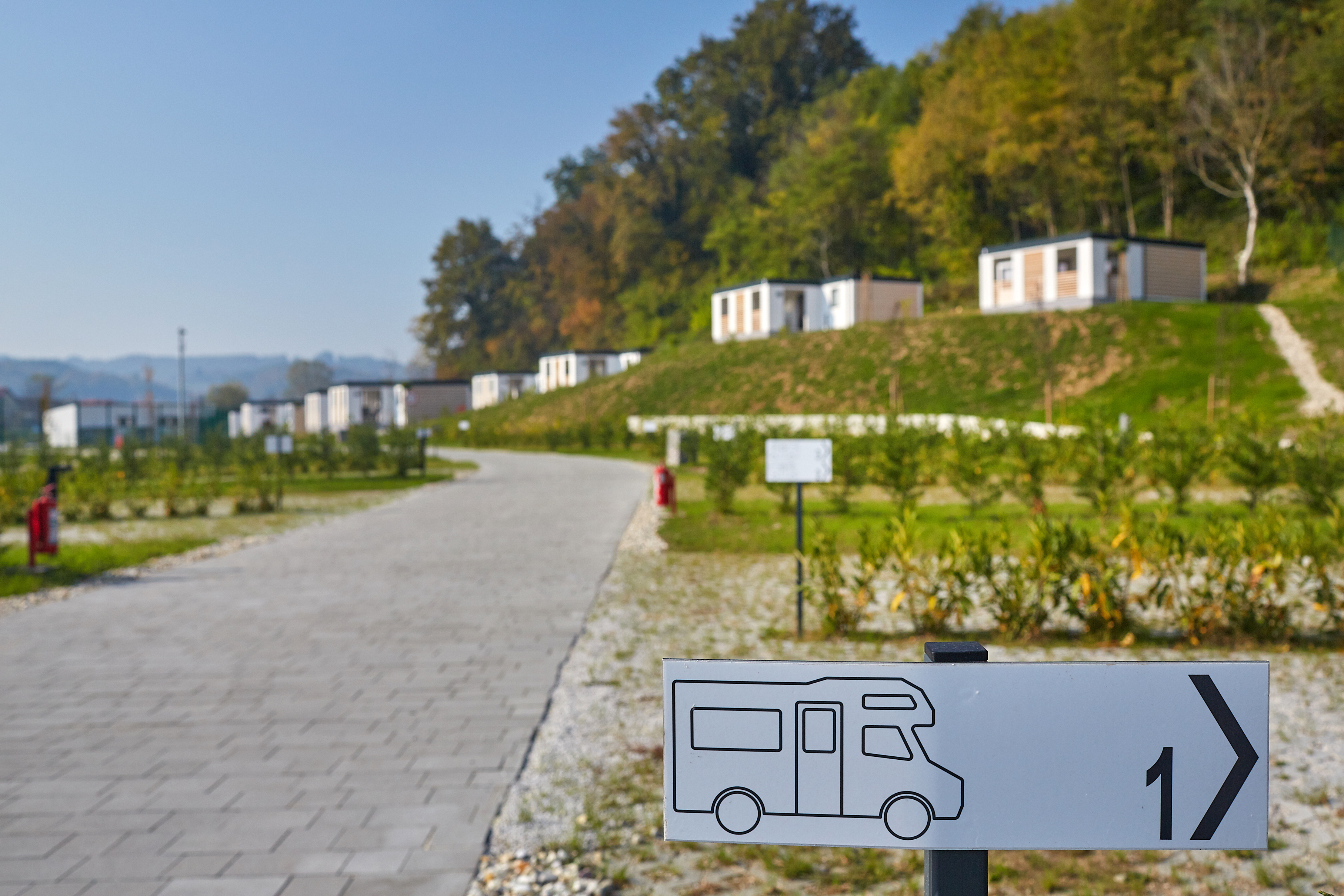 Emplacement pour camping-cars