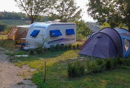 Standplaats voor tent, vouwwagen of camper