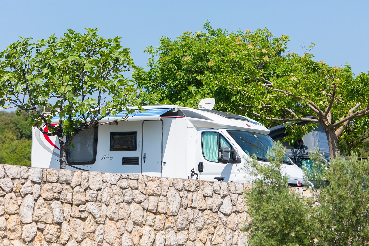 Premium zicht parkeerplaats