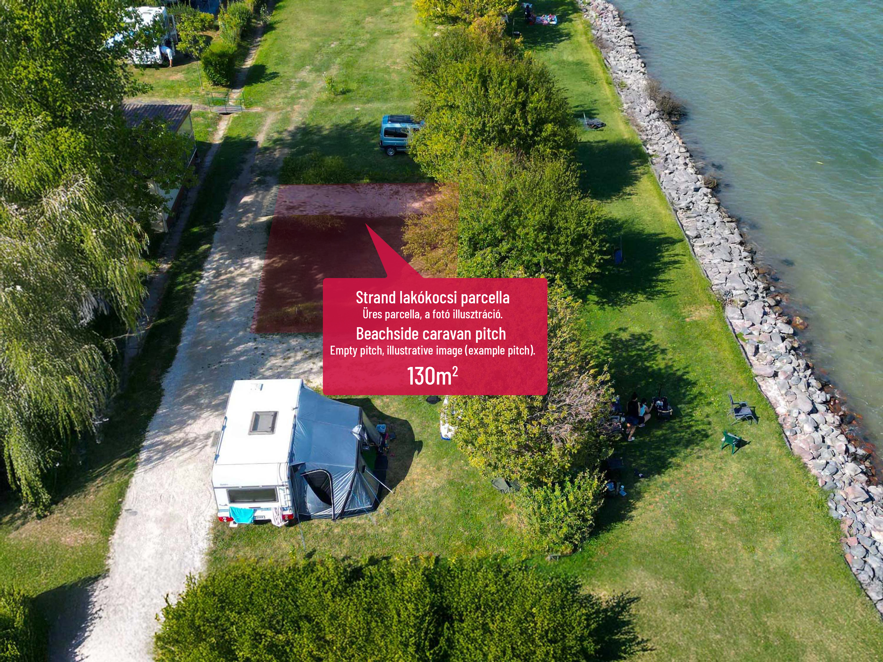 Beachside pitch 130 m2