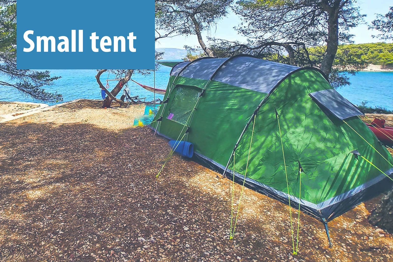 Small tent pitch