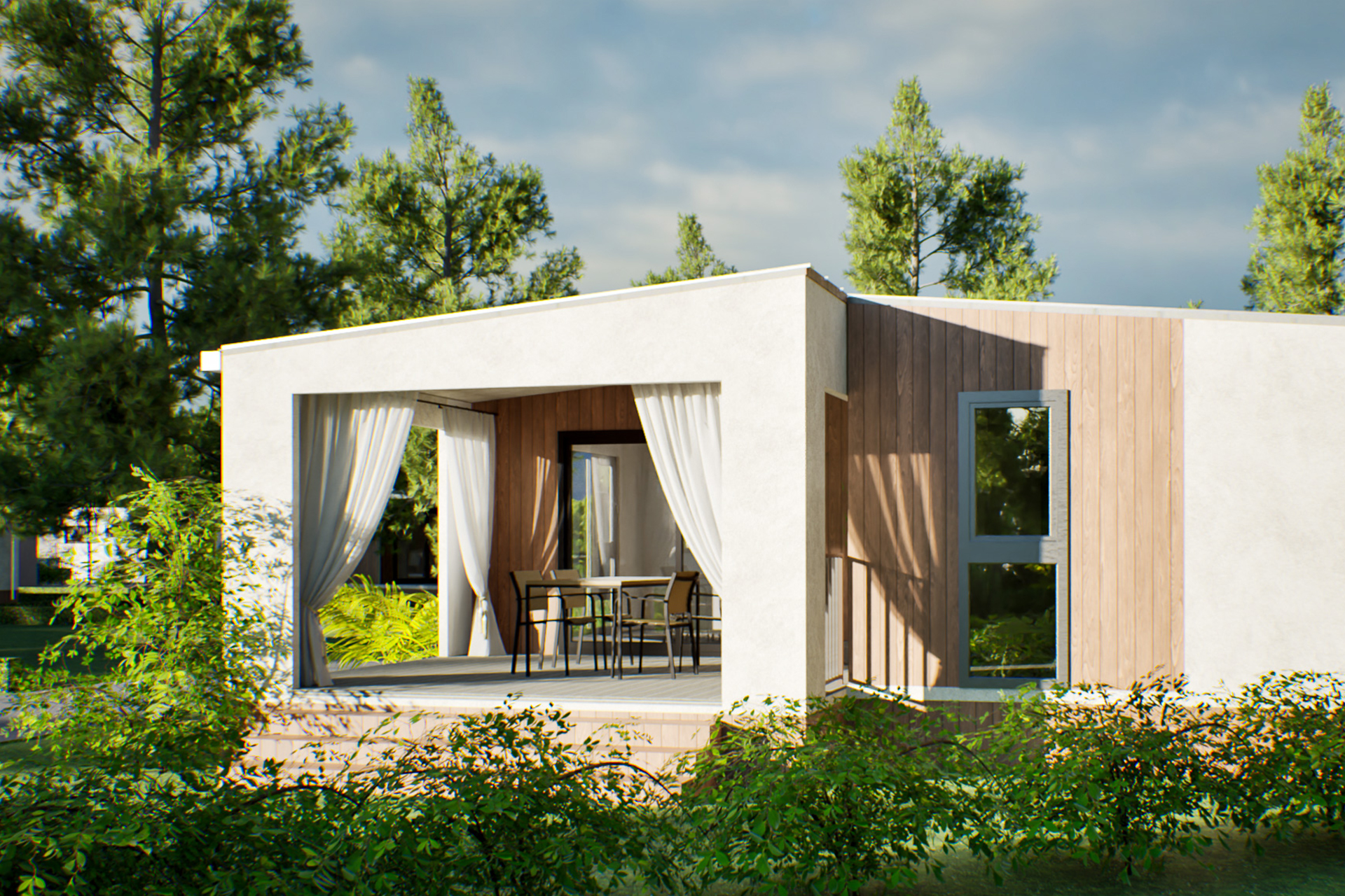 Grand Premium Drei-Zimmer-Camping Home 6+1