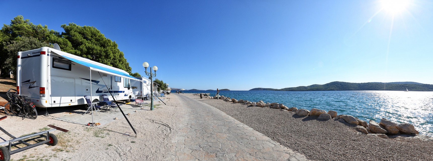Premium Seafront Pitch with Panoramic View of Zlarin Island